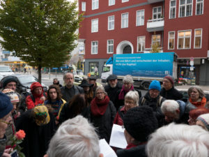 Stolpersteinverlegung für Frieda Flatau in Berlin Nürnbergerstrasse 49, 15.11.2016